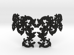 Ornamental Necklace in Black Natural Versatile Plastic