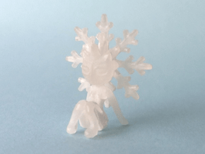 Tiny Snowflake Sprite in Tan Fine Detail Plastic
