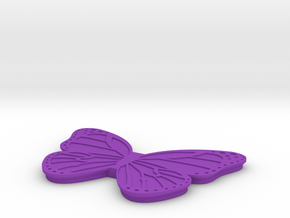 Butterfly Box Lid in Purple Processed Versatile Plastic