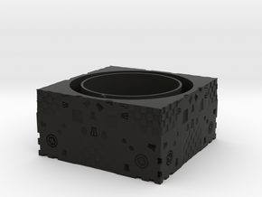 Puzzle Safe Box (bottom half) in Black Natural Versatile Plastic