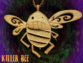 Killer Bee  in Polished Gold Steel