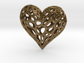 Organic Heart in Natural Bronze