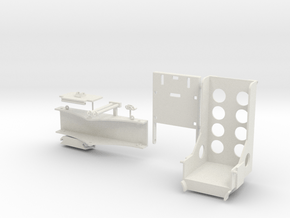 1/6 Scale M18-50cal-MountReducedCost Fixed in White Natural Versatile Plastic