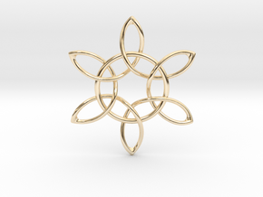 Floral Pendant in 14K Yellow Gold