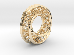 1 Inch Interconnected Moebius in 14K Yellow Gold