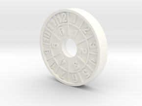 Spin Dice, 4 dice in one! in White Processed Versatile Plastic