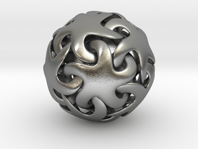 Starfish ball in Natural Silver