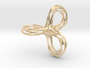 Tri-Moebius Knot in 14K Yellow Gold