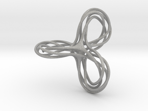 Tri-Moebius Knot in Aluminum
