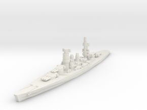 Conte di Cavour battleship 1/1800 in White Natural Versatile Plastic