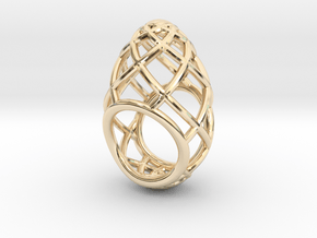 Ovo Ring 53-61 in 14k Gold Plated Brass