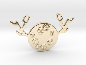 Horned Moon Spring by ~M. in 14K Yellow Gold
