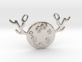 Horned Moon Spring by ~M. in Rhodium Plated Brass