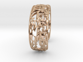sardine cuff size small 16cm in 14k Rose Gold Plated Brass