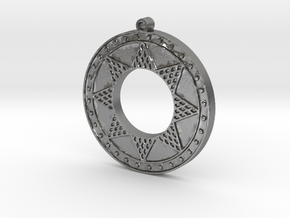 Ancient Sun (solid, raised design) in Natural Silver