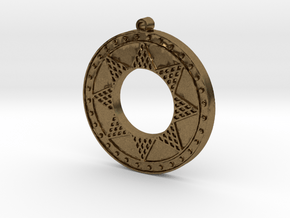 Ancient Sun (solid, raised design) in Natural Bronze