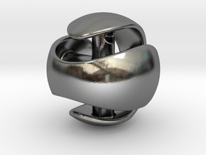 Sphere Pendant (large) in Polished Silver