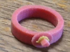 Bright Heart Ring in Full Color Sandstone