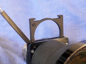 series VI [6] filter holder for Kinoptik Tega lens in Black Natural Versatile Plastic