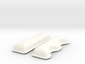 1/8 409 Smooth Logo Valve Covers File in White Processed Versatile Plastic
