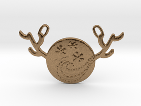 Horned Moon Winter by ~M. in Natural Brass