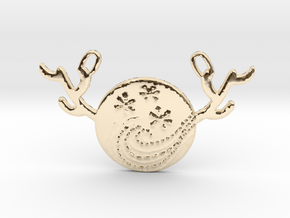 Horned Moon Winter by ~M. in 14k Gold Plated Brass