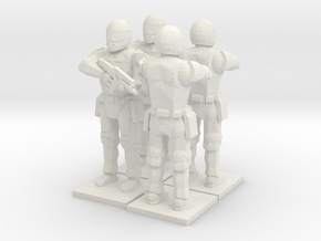 4 Peacekeepers (The Hunger Games Trilogy), 1/64 in White Natural Versatile Plastic