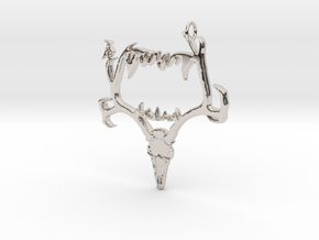 The Beast Within in Rhodium Plated Brass