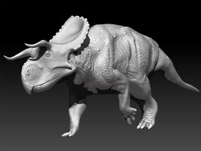 Nasutoceratops 1:40 scale model in White Natural Versatile Plastic