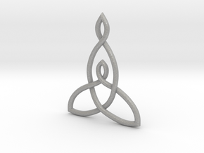Mother And Child Knot Pendant in Aluminum: Small