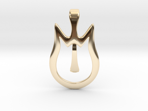 Cat Pin in 14K Yellow Gold