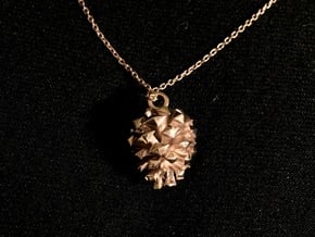 Pinecone in 14k Rose Gold Plated Brass