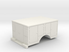Tool Box Truck Bed 1-87 HO Scale in White Natural Versatile Plastic