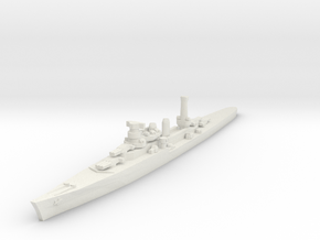 Duca degli Abruzzi class light cruiser 1/1800 in White Natural Versatile Plastic