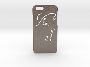 RUM DESIGNS- iPhone 6/6S Case in Polished Bronzed Silver Steel