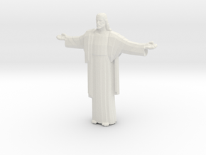 Cristo-redentor Large in White Natural Versatile Plastic