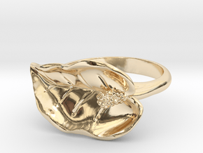 Lily ring in 14K Yellow Gold