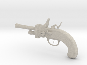 Flintlock Pistol 4.5" in Natural Sandstone
