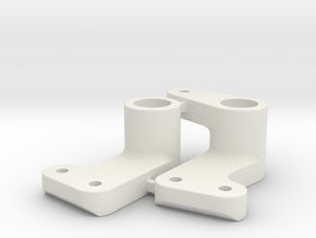 0010 - Dyna Storm H3+4, Steering Arms in White Natural Versatile Plastic