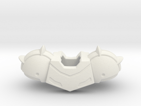 Prime Shoulder Armour in White Natural Versatile Plastic