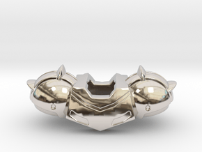 Prime Shoulder Armour in Rhodium Plated Brass