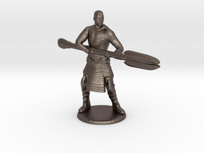 Jaffa  Attack Pose - 35mm  in Polished Bronzed Silver Steel