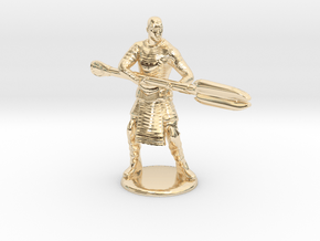 Jaffa  Attack Pose - 35mm  in 14k Gold Plated Brass