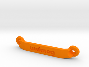 CW01 Chassis Brace - Rear - Unimog in Orange Processed Versatile Plastic