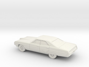1/87 1968 Pontiac Bonneville Sedan in White Natural Versatile Plastic