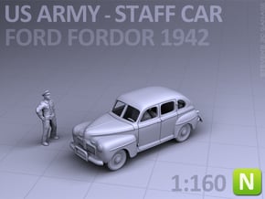American Staff Car 1942 (N scale) in Tan Fine Detail Plastic