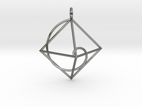 Pendants The Golden Ratio of Cheops Pyramid in Polished Silver