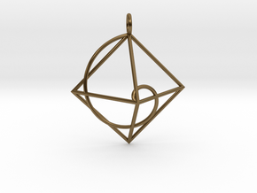 Pendants The Golden Ratio of Cheops Pyramid in Polished Bronze