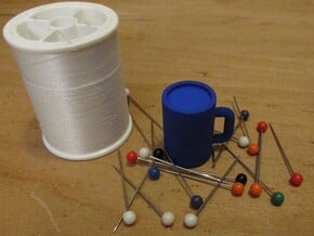 Mug Thimble in Blue Processed Versatile Plastic