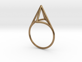 Strukt Ring  in Natural Brass: 7.5 / 55.5